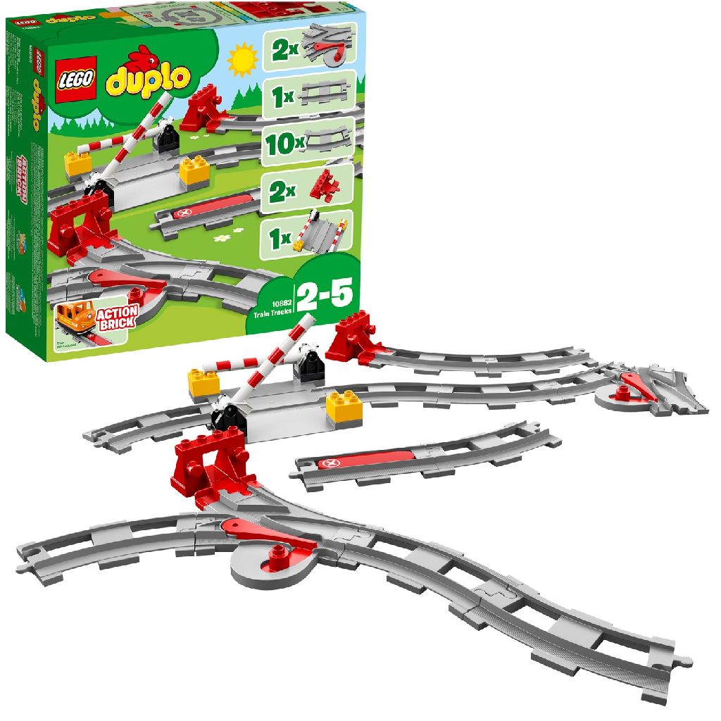 Afbeelding LEGO Duplo 10882 Treinrails door Wohi.nl