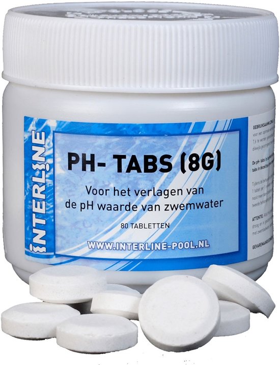 Interline pH-minus tabletten 80 stuks (8 gram) (52781312)