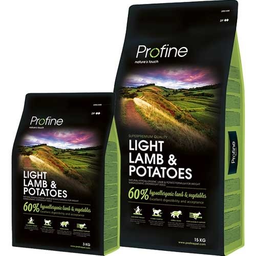 Afbeelding Profine Light Lamb & Potatoes 3kg/15kg 3 kg Hondenvoer door Wohi.nl