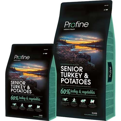 Afbeelding Profine Senior Turkey & Potatoes 3kg / 15kg 3 kg Hondenvoer door Wohi.nl