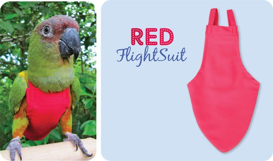 Afbeelding Flightsuit papegaaienluier X-Wide Plus Rood door Wohi.nl