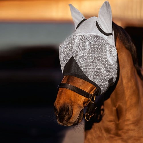 Vliegenmasker pony, met UV en oorbescherming